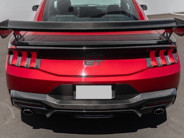 2024-Up Ford Mustang S650 | GT Style CARBON FIBER Rear Bumper Diffuser