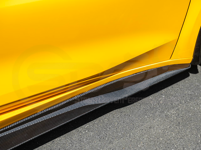 2023-UP CHEVROLET CORVETTE C8 Z06 & E-RAY | SDP PERFORMANCE TRACK STYLE CARBON FIBER SIDE SKIRTS ROCKER PANEL GROUND EFFECTS