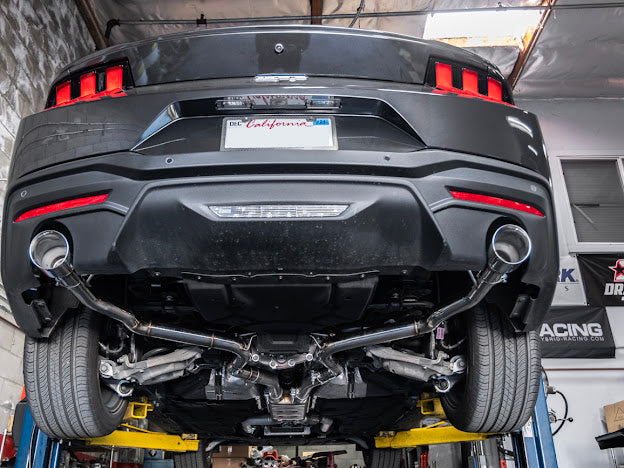 2024-Up Ford Mustang S650 | Muffler Delete Axle Back 3.5'' Dual Tips Exhaust