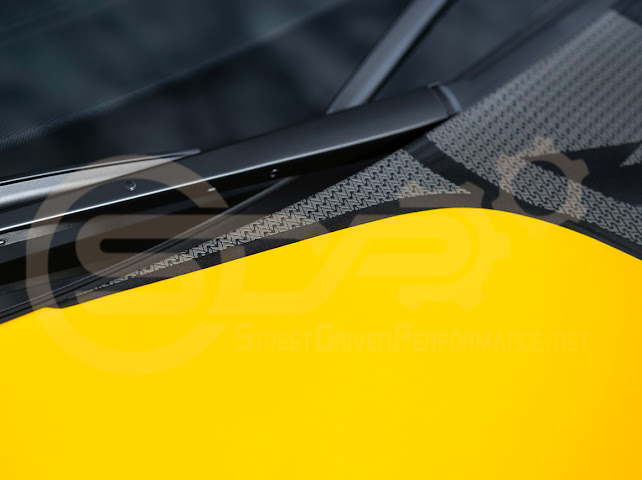 2020-UP CORVETTE C8 BRONZE ACCENT HOOD RACING STRIPE DECAL