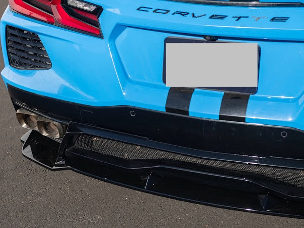 2020-Up Corvette C8 Stingray, Z51, & E-Ray | CARBON FLASH METALLIC Rear Bumper *ADD-ON* Diffuser Lip