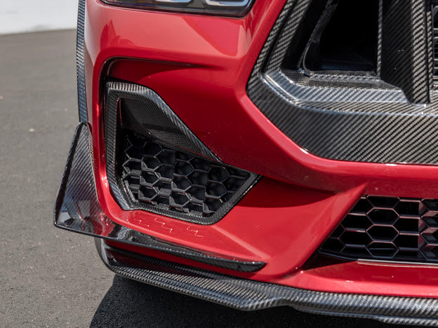 2024-Up Mustang GT S650 | CARBON FIBER Front Side Grille Insert Replacement Pair