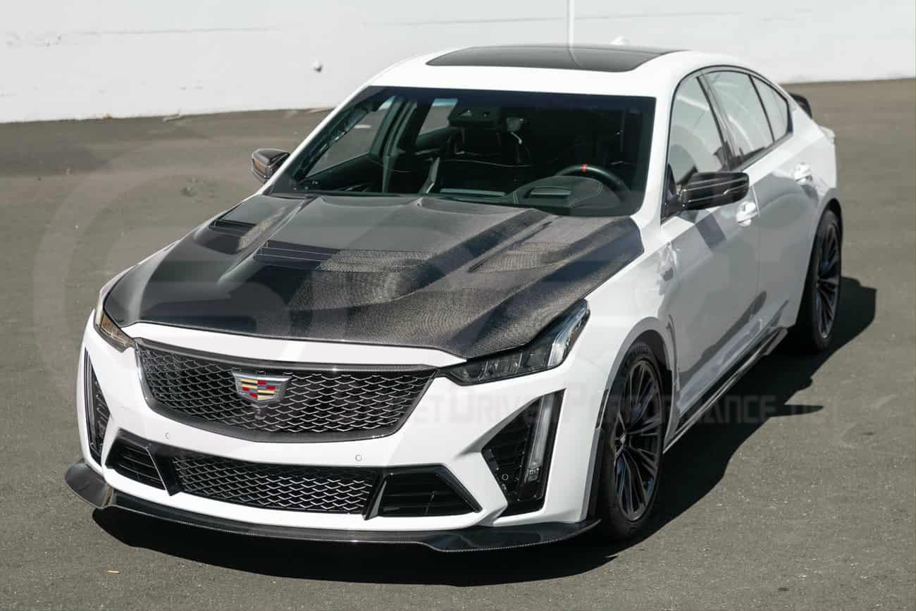 2022-2024 Cadillac CT5-V Blackwing | Factory Style Carbon Fiber Front Bumper Grille Insert Trim Surrounding Replacement (Upper and/or Lower)