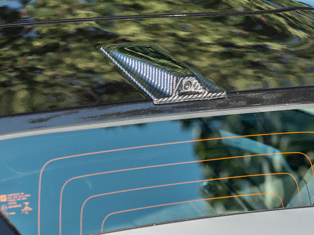 2020+ CORVETTE C8 CONVERTIBLE CARBON FIBER REAR DECKLID CAMERA COVER REPLACEMENT