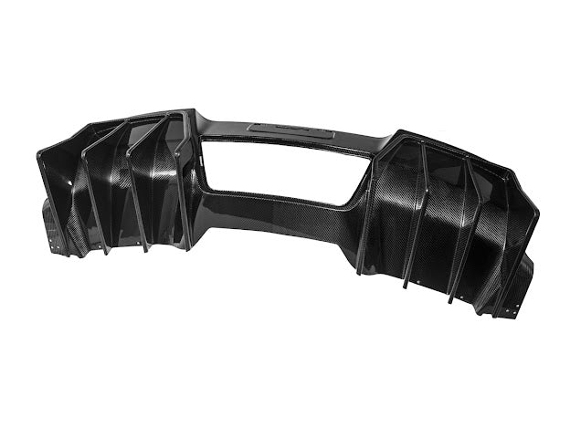 2014-2019 Corvette C7 Performance Track CARBON FIBER Rear Bumper Finned Diffuser