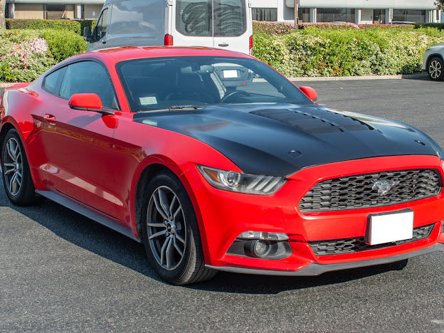 2015-23 FORD MUSTANG S550 | GT500 STYLE FRONT AIR VENTED HOOD