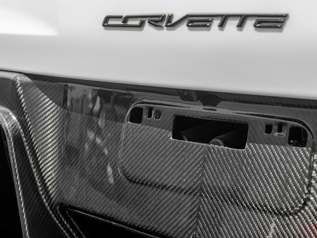 2014-2019 Corvette C7 Performance Track CARBON FIBER Rear Bumper Finned Diffuser