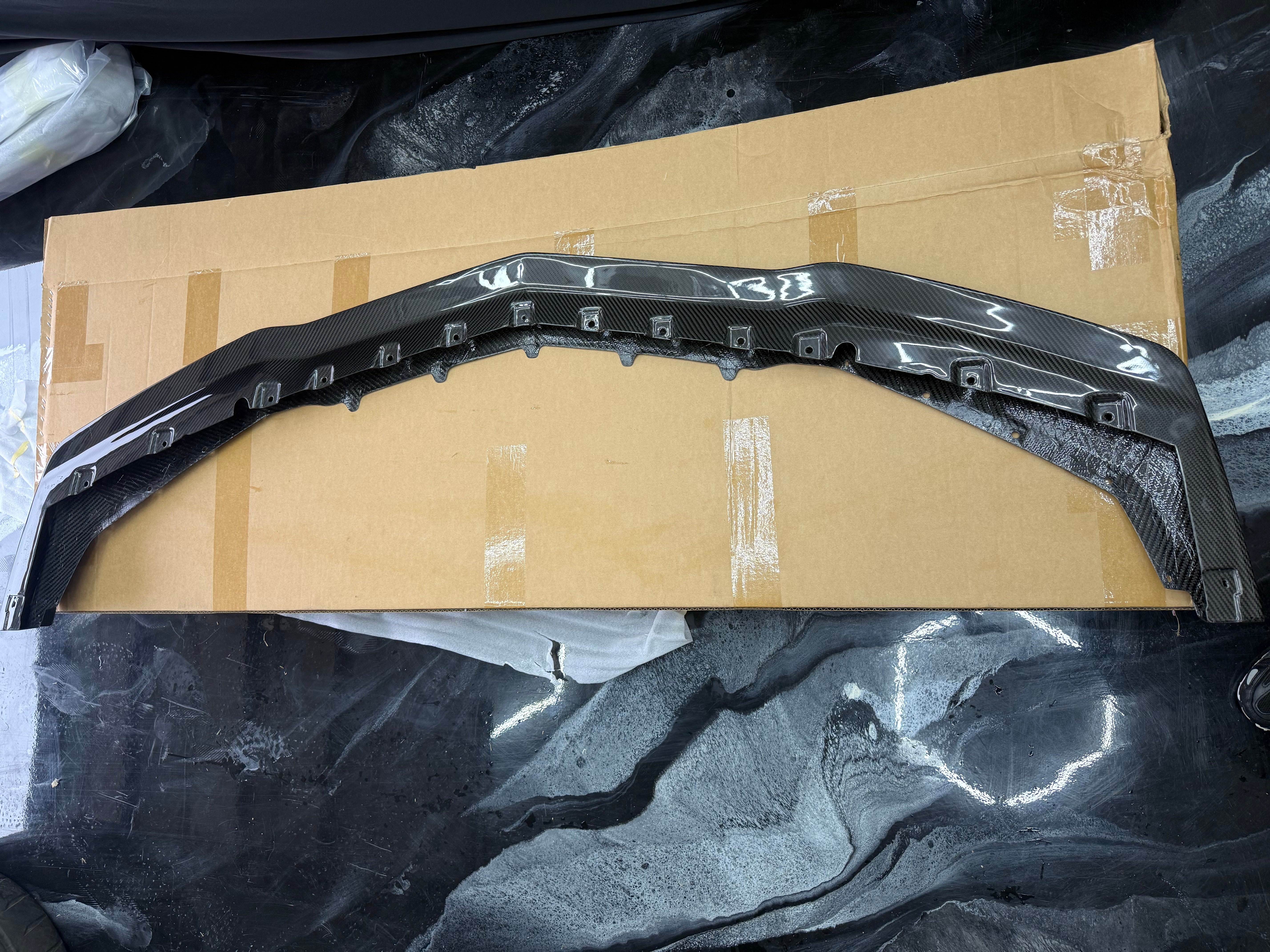 *USED* 2019 CHEVROLET CORVETTE C7 ZR1 CARBON FIBER FRONT LIP SPLITTER GROUND EFFECTS