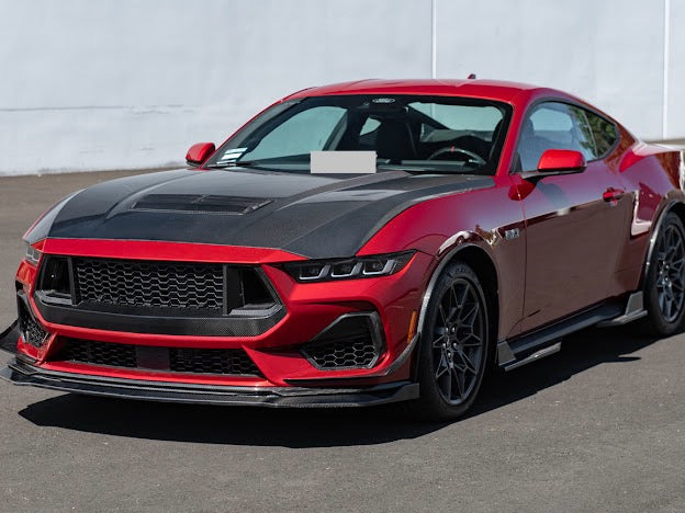 2024-UP MUSTANG S650 | CARBON FIBER FRONT UPPER GRILLE W/ GT MESH REPLACEMENT