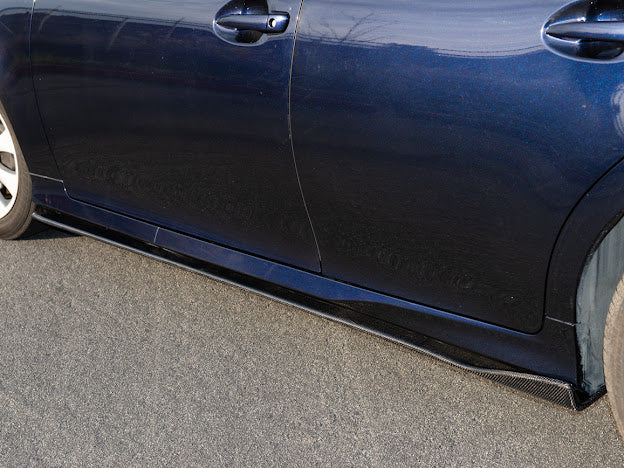 2013-Up Lexus GS-Series Lexon Style CARBON FIBER Side Skirts Rocker Panel Extension Ground Effects
