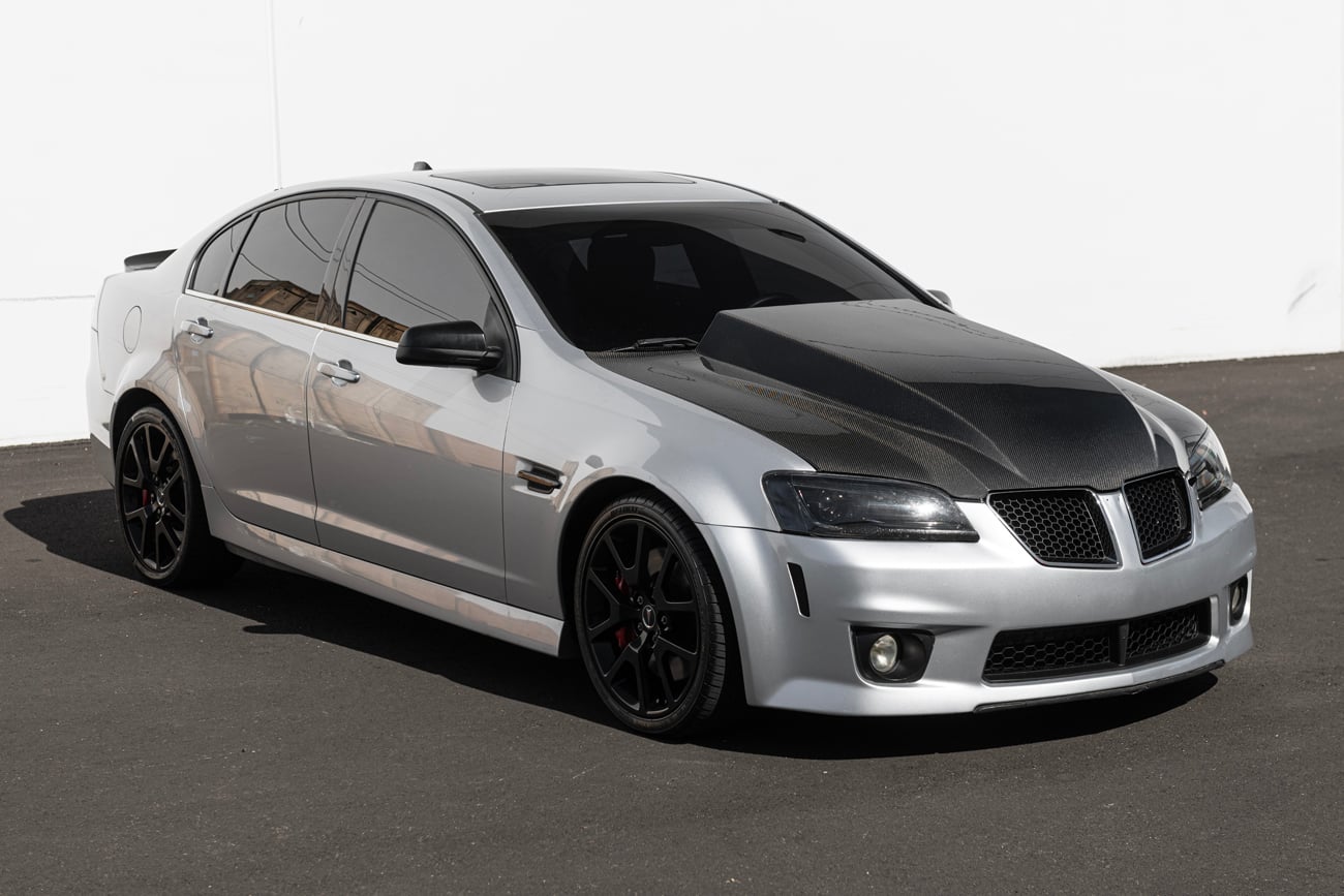 2008-2009 PONTIAC G8 CARBON FIBER FRONT COWL HOOD