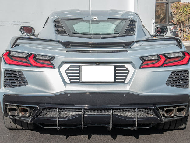 2020+ CORVETTE C8 Z51 REAR LOWER DIFFUSER FINS *ADD-ON*