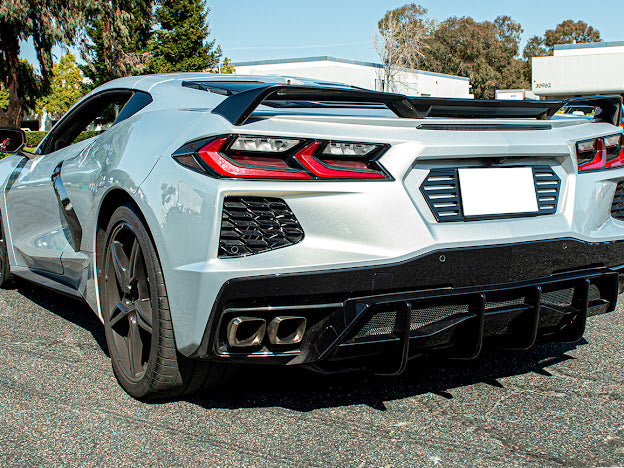 2020+ CORVETTE C8 Z51 REAR LOWER DIFFUSER FINS *ADD-ON*