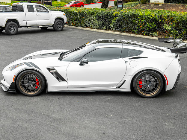 2014-2019 C7 Corvette - Extended Front & Rear Splash Guards / Mud Flaps Pair - for all models