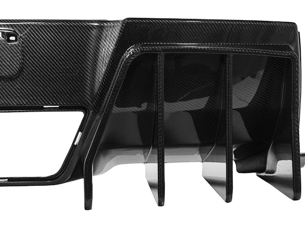 2014-2019 Corvette C7 Performance Track CARBON FIBER Rear Bumper Finned Diffuser
