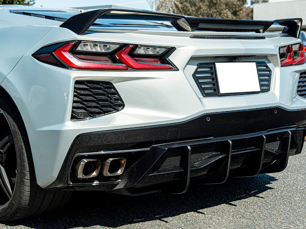 2020+ CORVETTE C8 Z51 REAR LOWER DIFFUSER FINS *ADD-ON*
