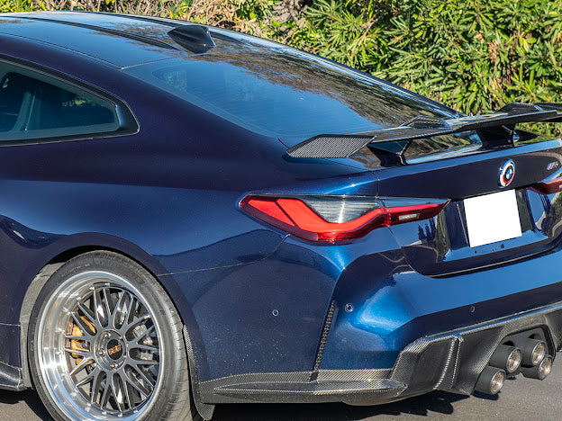 2021-UP BMW G82 / G83 M4 | HIGH KICK GT PACKAGE CARBON FIBER HIGH KICK REAR TRUNK SPOILER WING