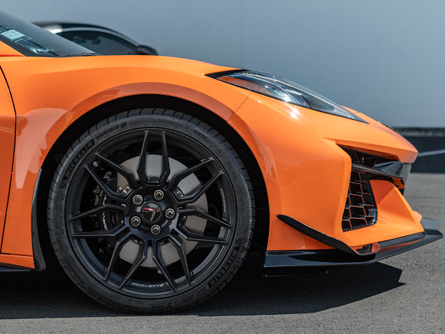 2023-Up Corvette C8 Z06 & E-Ray | “Z07 Performance Package” PAINTED CARBON FIBER Lip Splitter Ground Effects with Canards