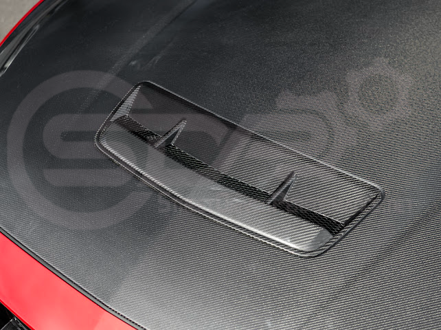 2024-Up Ford Mustang S650 | Factory Style CARBON FIBER Front Hood with Hood Vent (2 versions)