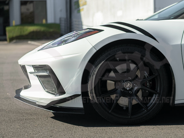 2020+ CORVETTE C8 STINGRAY & Z51 | Z06 Z07 PERFORMANCE FRONT LIP SPLITTER & CANARDS GROUND EFFECTS