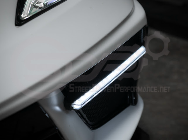 2020-UP CORVETTE C8 STINGRAY & Z51 | SEQUENTIAL FRONT GRILLE LED DRL LIGHT BAR BEZEL INSERTS PAIR