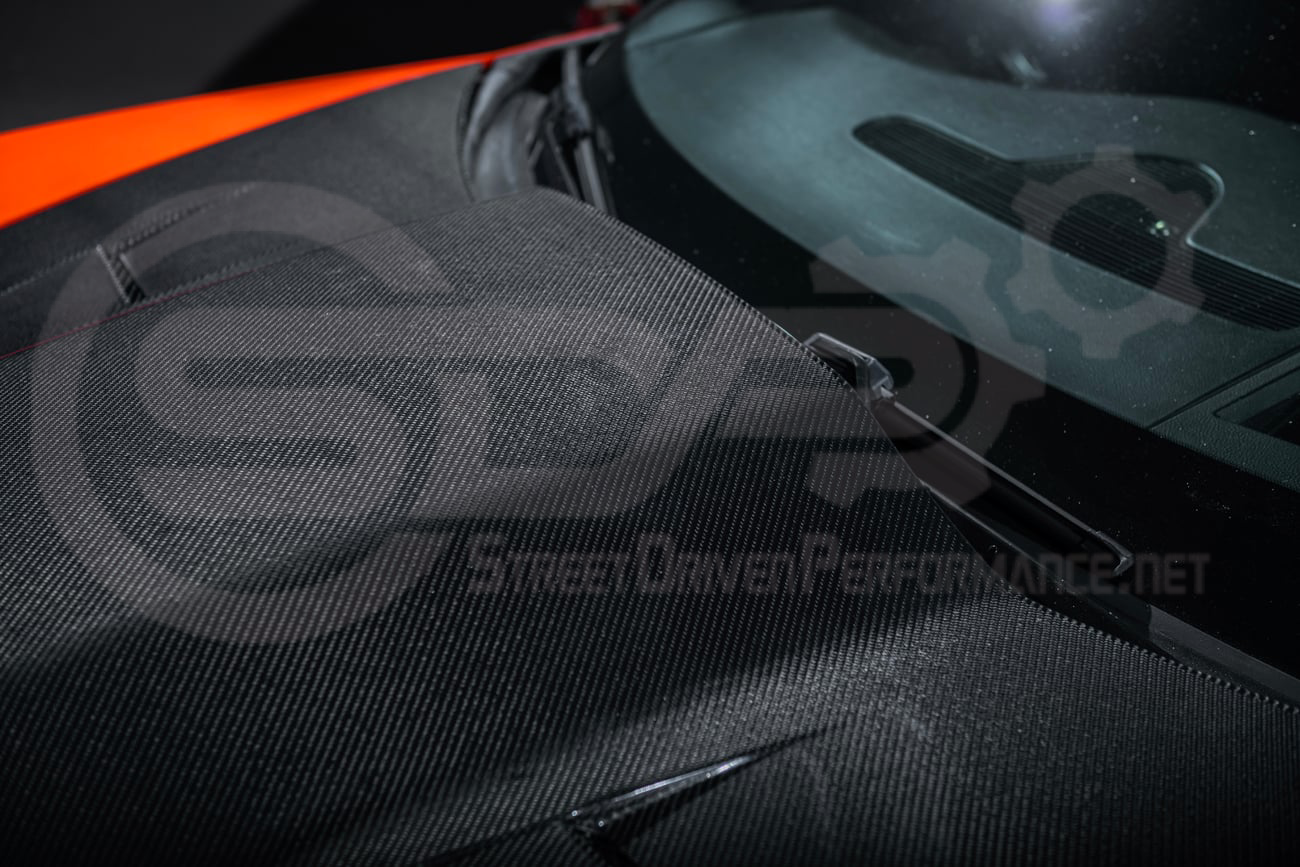 2005-2013 CHEVROLET CORVETTE C6 | SDP PERFORMANCE STYLE CARBON FIBER VENTED COWL HOOD