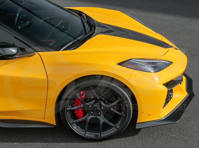 2023-Up Corvette C8 Z06 | Z07 Extended Package CARBON FIBER Front Lip Splitter Ground Effects