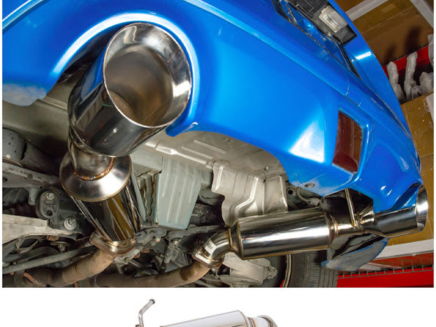 2009-PRESENT NISSAN 370Z Z34 STAINLESS STEEL AXLE BACK 4.5" DUAL TIPS EXHAUST