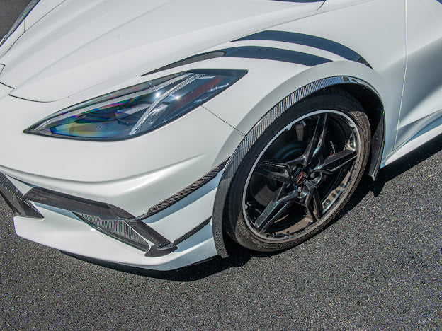 2020+ CORVETTE C8 CARBON FIBER SIDE CANARDS DIVE PLANE (PAIR)