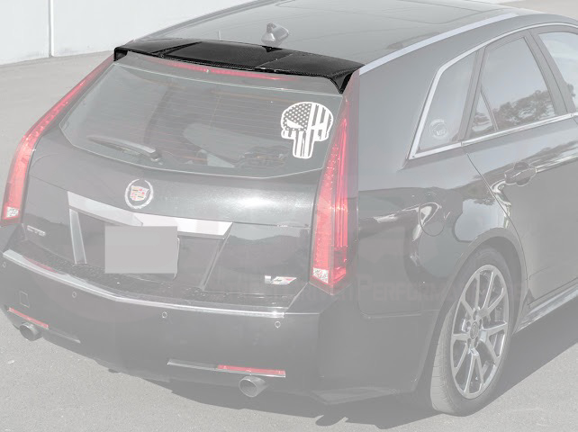 2009-2015 CTS-V V2 Wagon - Carbon Fiber Trunk Lid Spoiler / Wing