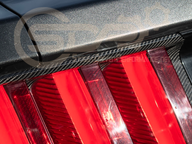 2018-2023 Ford Mustang | DRY CARBON FIBER Rear Tail Light Trim Bezel Cover Pair