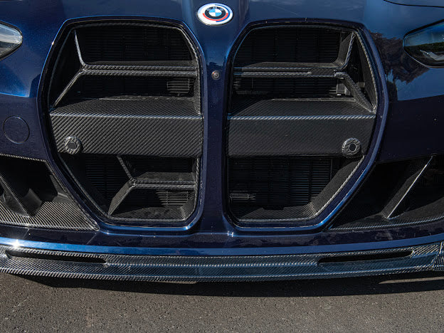 2021-Up BMW G80 M3 & G82 / G83 M4 | M-Performance Style CARBON FIBER 3-Piece Front Bumper Lip Splitter Ground Effects