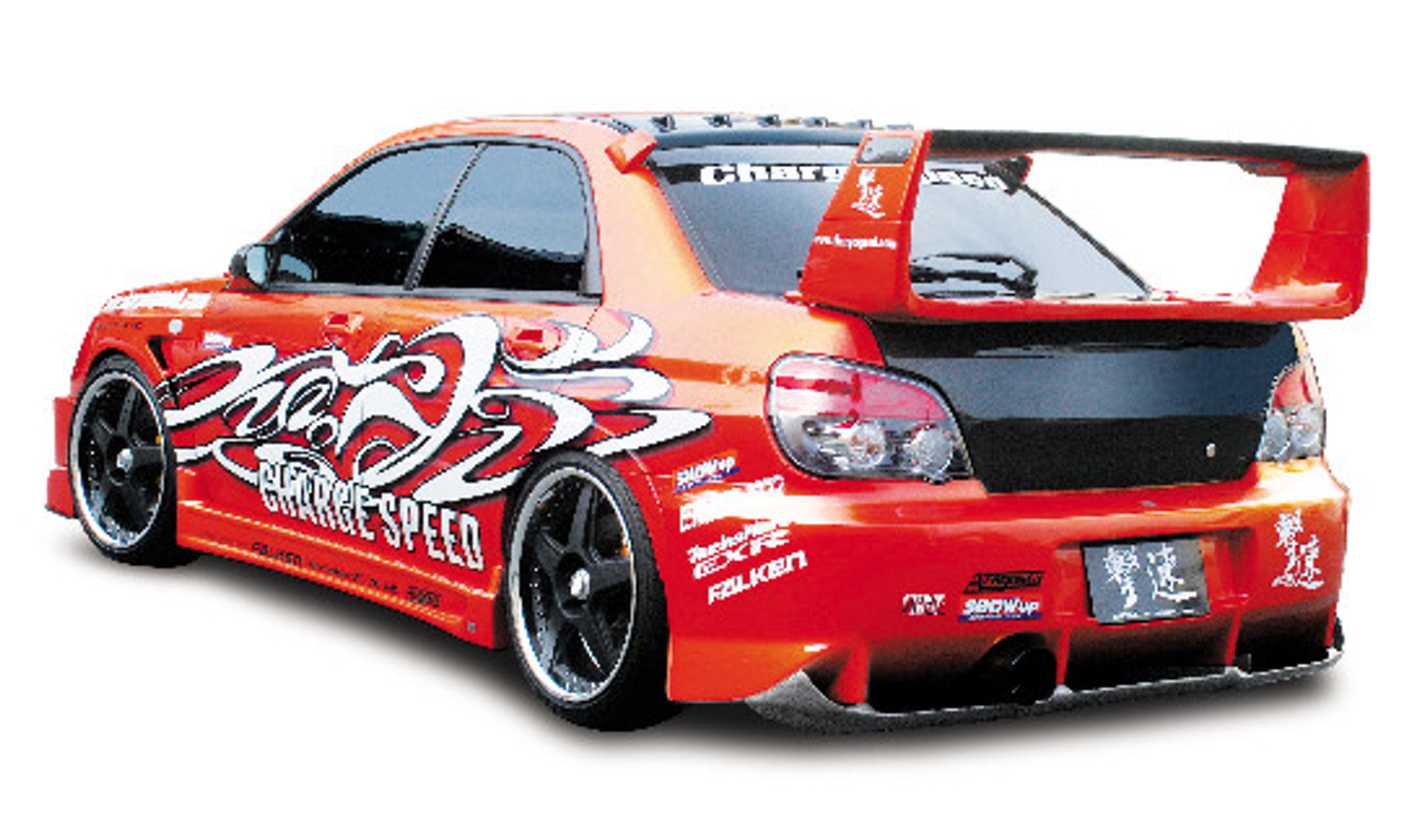 Charge Speed 2006-2007 Subaru Impreza GD-F HawkEye Type-2 Full Bumper Kit With 3-D Carbon Center