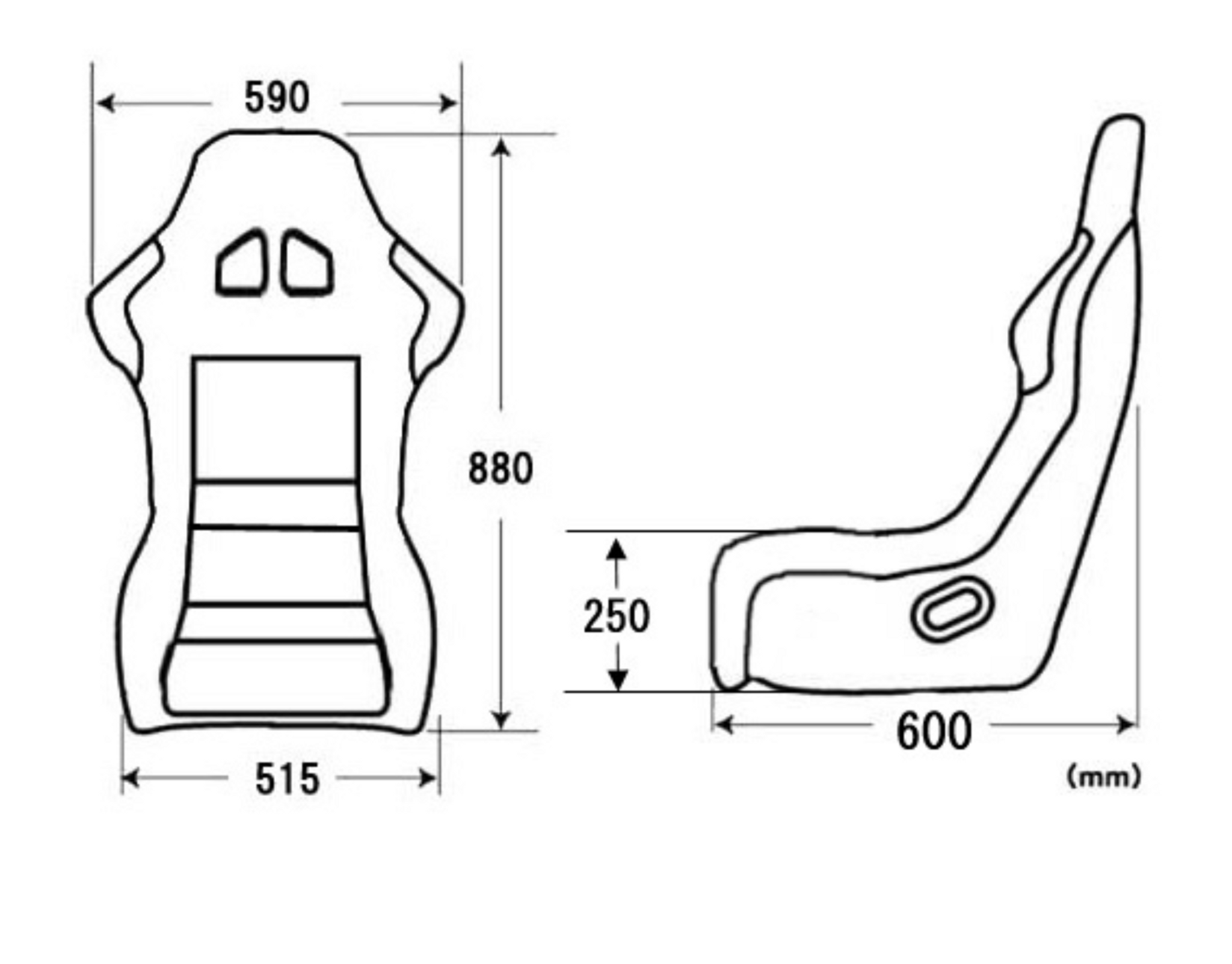 Charge Speed Bucket Racing Seat Spiritz SS Type Kevlar Red