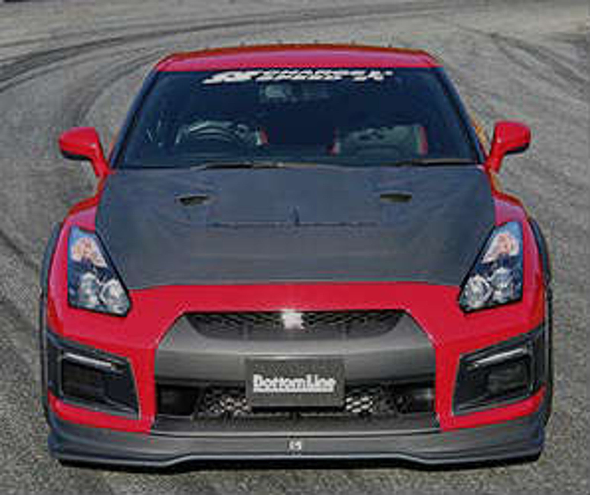 Charge Speed 2007-2011 Nissan GTR Zenki Model Bottom Line Hybrid Carbon Full Lip Kit with Over Fenders