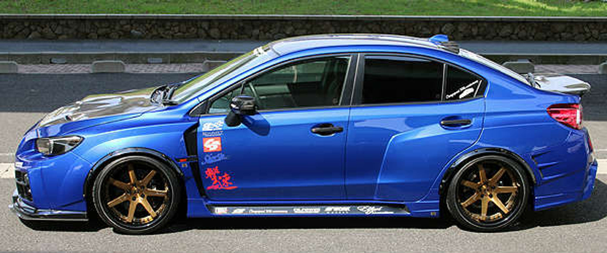 Charge Speed 2015-2021 Subaru WRX/ STi Type 2A FRP Wide Body Complete Kit with Type A FRP FRONT LIP & FRP Rear Diffuser