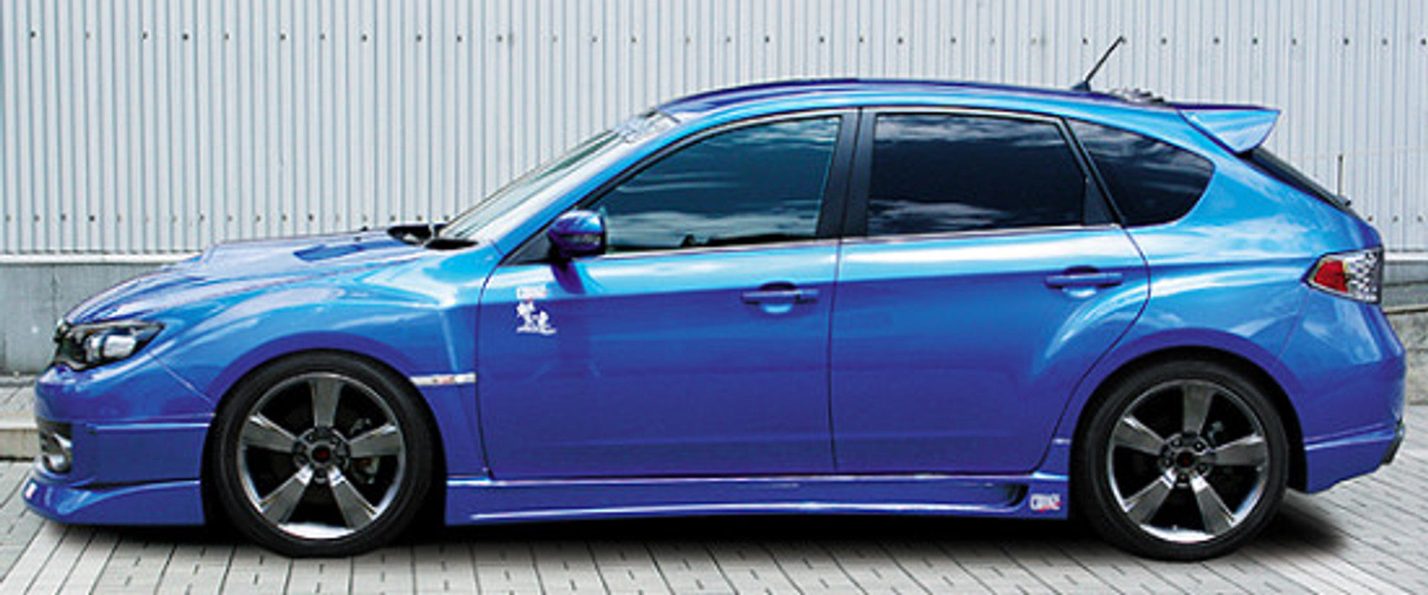 Charge Speed 2008-2010 Subaru WRX STi GR-B 5-Doors Hatchback Half Type Full Spoiler Kit for STi