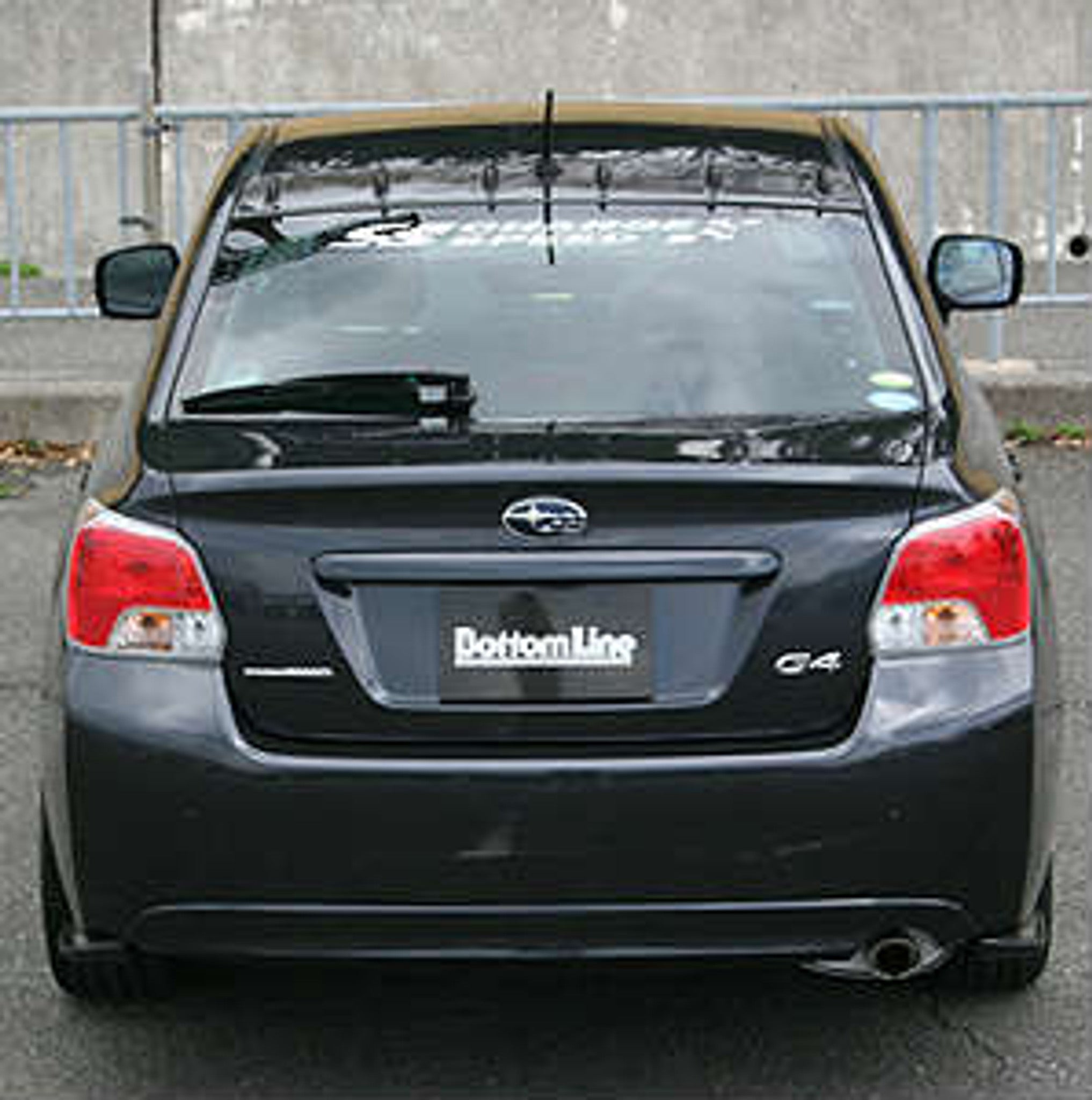 Charge Speed 2012-2015 Subaru Impreza 4Dr Sedan GJ Bottom Line Carbon Rear Caps