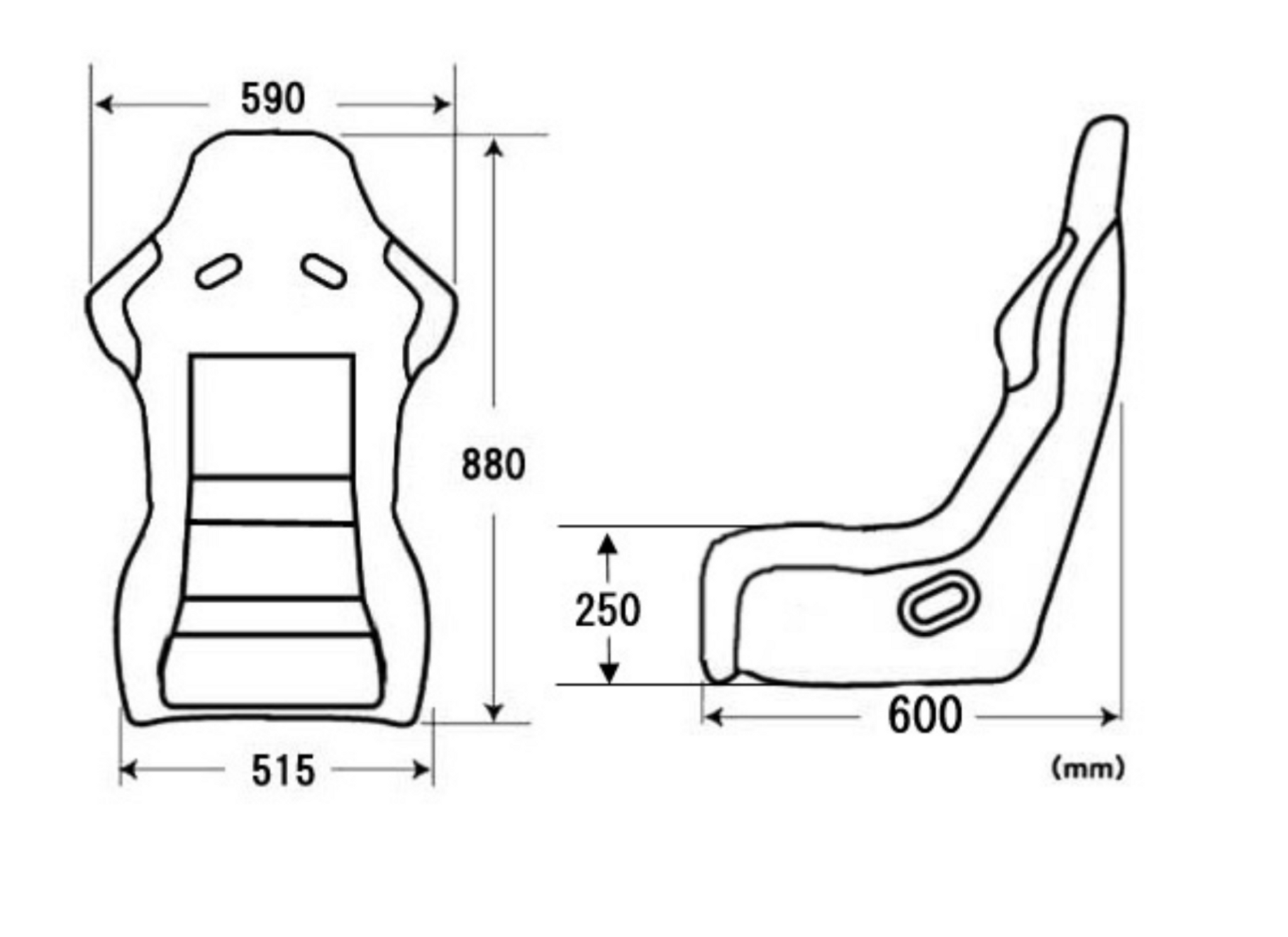 Charge Speed Bucket Racing Seat Spiritz SR Type Kevlar Red