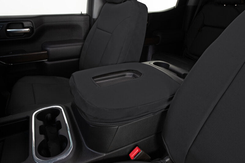 Covercraft 21-24 Chevrolet Tahoe/ Endura PrecisionFit Custom Front Row Seat Covers - Black/Black