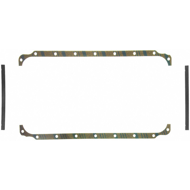 Fel-Pro OS 6566 C Engine Oil Pan Gasket Set Blue Stripe cork-rubber
