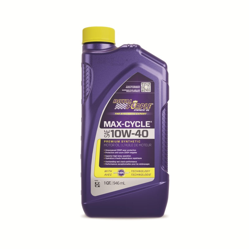 Royal Purple Max-Cycle Synthetic 10W40 Motorcycle Oil (Canada) - 1 Quart