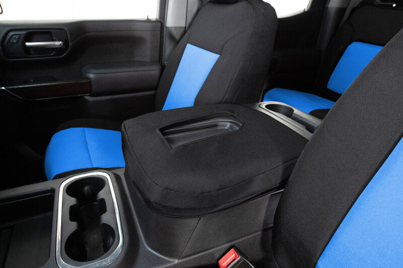 Covercraft 21-24 Ford Expedition Endura PrecisionFit Custom Front Row Seat Covers - Blue/Black