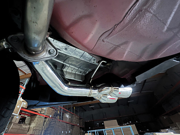 2022-UP SUBARU WRX | AXLE BACK MUFFLER DELETE DOUBLE WALL 4" QUAD TIPS EXHAUST (CHROME OR BURNT BLUE TIPS)