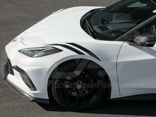 2020-Up Corvette C8 STINGRAY & Z51 | Z06 Z07 Package CARBON FIBER Front Bumper Lip Splitter Ground Effects