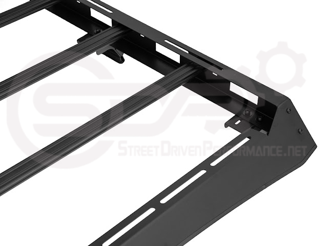 2018-UP JEEP WRANGLER JL & 2020-PRESENT JEEP GLADIATOR JT | CARBON STEEL BLACK TOP ROOF CARGO RACK (FULL & HALF LENGTH)