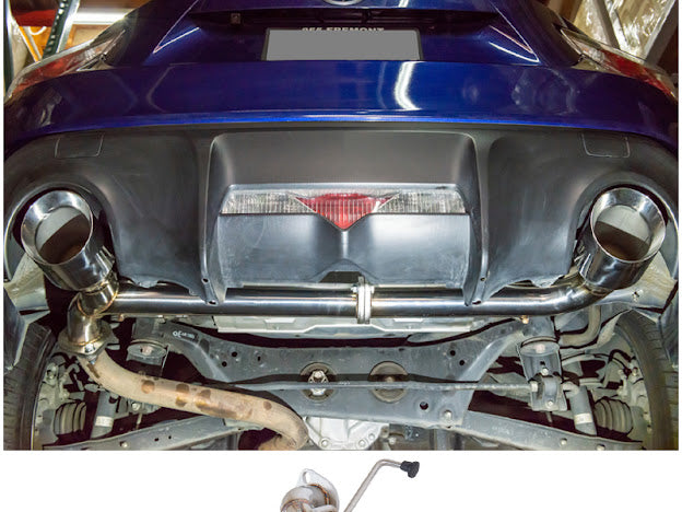 2013-2021 SCION FRS, SUBARU BRZ, TOYOTA 86 | MUFFLER DELETE AXLE BACK DUAL EXHAUST (CHROME TIPS OR BURNT BLUE TIPS)