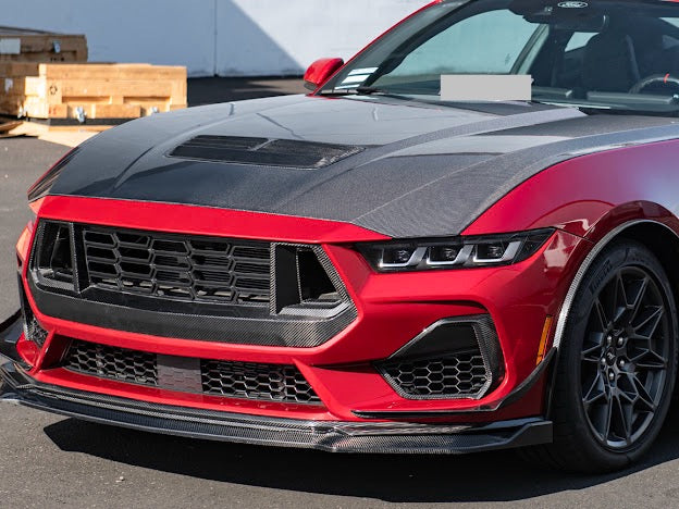 2024-Up Mustang GT S650 | CARBON FIBER Front Side Grille Insert Replacement Pair