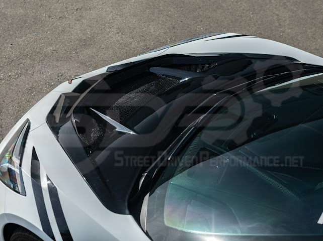 2020-PRESENT CHEVROLET CORVETTE C8 | ZR1 REPLICA STYLE CARBON FLASH FRONT VENTED HOOD
