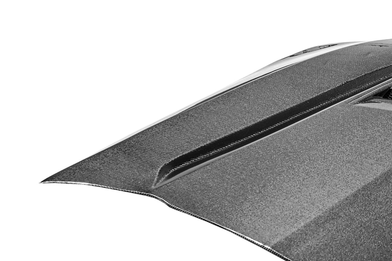 2020+ Cadillac CT4 / CT4-V / CT4-V Black Wing / CT4 SPORT | Blackwing Style Carbon Fiber Vented Front Hood